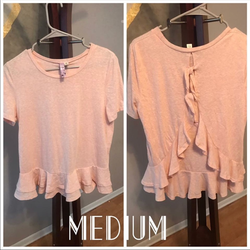 Ruffle Pink Top